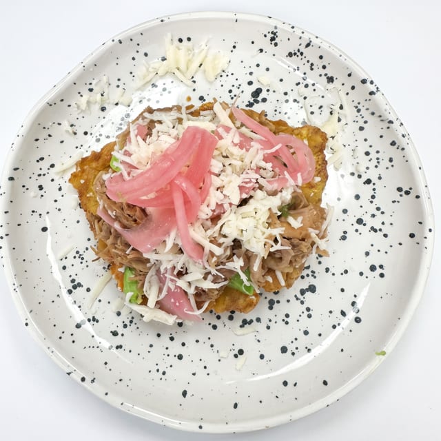 Pork Tostones.