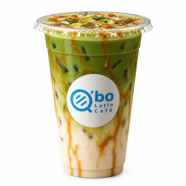 Caramel Matcha Latte.